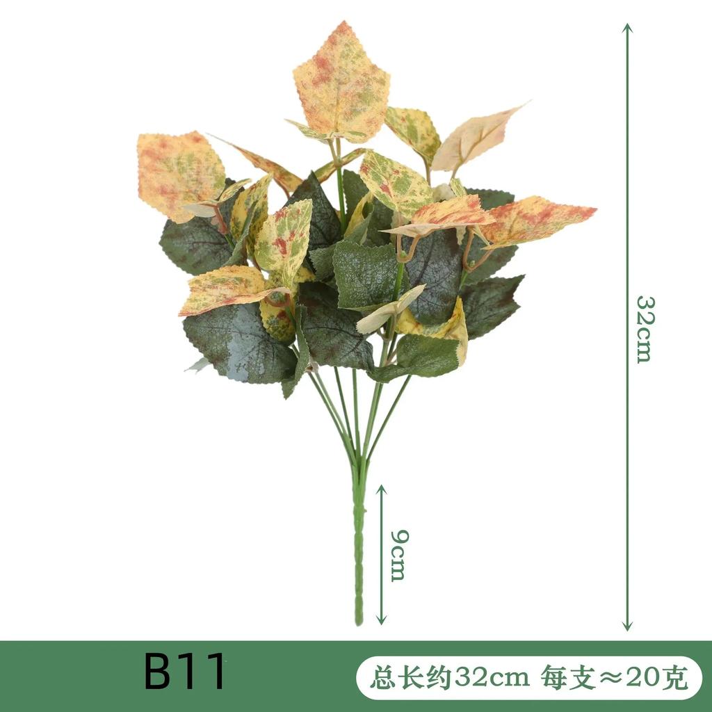 Artificial Plant Desktop Decoration Fake Green Plant Accessories Plastic Flowers Outdoor Decoration Wedding Venue Layout