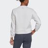 adidas Crew Neck Embroidered Sweatshirt Women Tops White FR5980