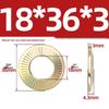 304 Stainless Steel Serrated Single-Sided Anti-Slip Lock Washer, Disc/Saddle Type, Sizes M3-M8