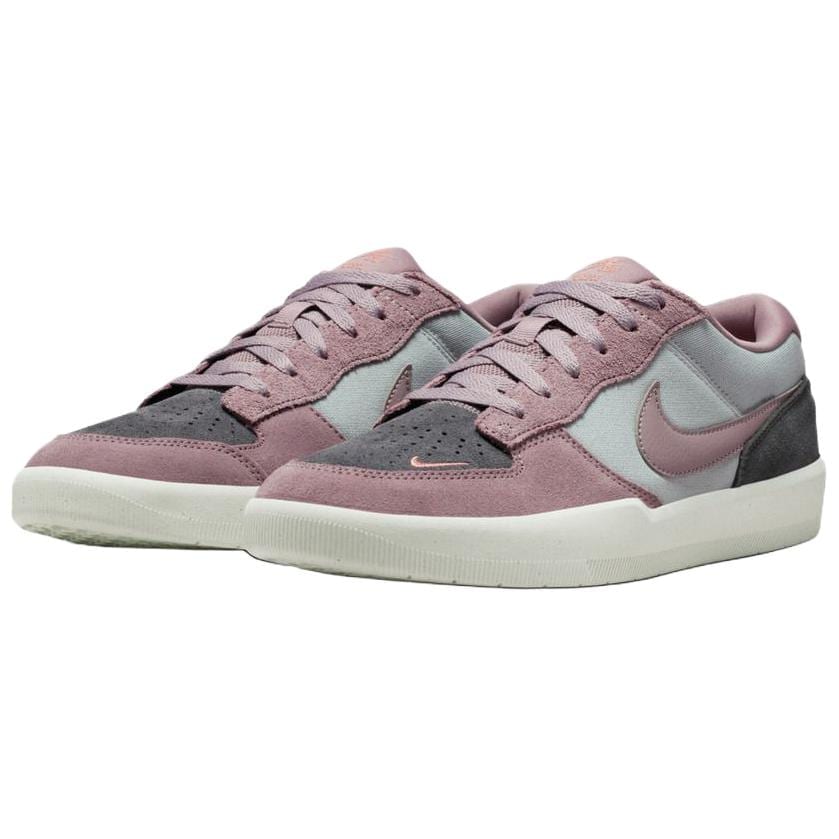 Nike SB Force 58 Textile, Leather Breathable Low Top Skateboard Shoes Men's Gray Purple DV5477-010