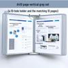 A4 Wall-Mounted 10-Page Swivel Display Folder/Document Holder