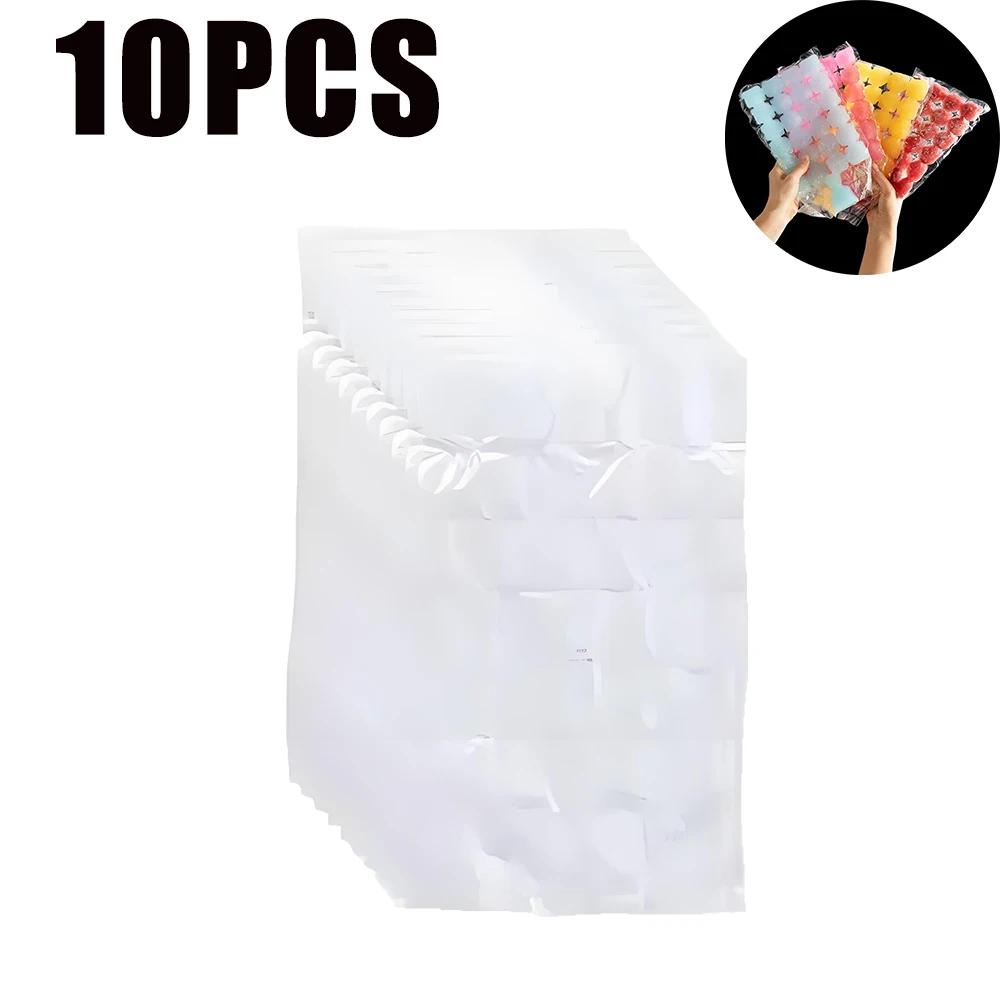 Premium Clear Self Sealing Ice Cube Bags Food Safe Plastic Freezer Bags Kitchen Accessories for Making Ice Easy and Convenient