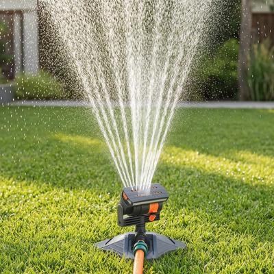 Gartenbewässerungssprinkler Oszillierender Sprinklerdüsen Rasen Einstellbarer Rasensprenger mit 16 Bewässerungen