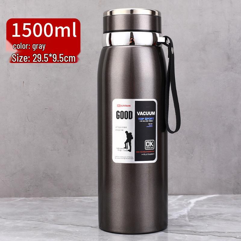 1000ml 316 Edelstahl Tragbarer Outdoor-Thermosbecher für Männer und Frauen - Große Kapazität Geschäfts-Tee- oder Wasserbecher