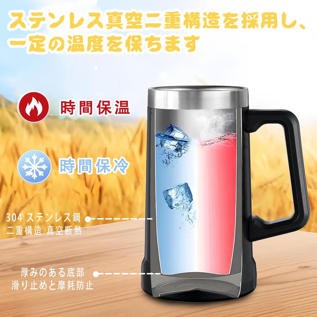 FILLING LUCK Beer Beer Large Capacity Beer Gift for Birthday Gift for and 50th Funny with Vacuum Keeps Drinks Cold or Hot 710ml Mug, Tumbler, Glass,