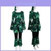 Hippie Adult Cosplay Costume 70s Halloween Polyester Unisex Stage Outfit