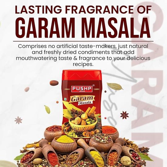 Pushp Brand Garam Masala Jar (500) (Pack of 2)