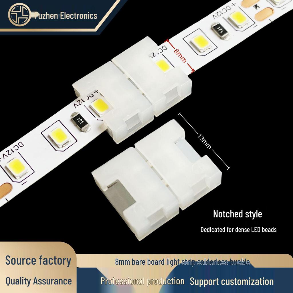 Lötfreier 8mm 2-Pin LED-Streifenlicht-Verbinder