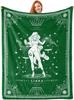 Twelve Constellation Tarot Cards Printed Blanket for Sofa Bed Travel Camping Living Room Office Conditioning Blanket