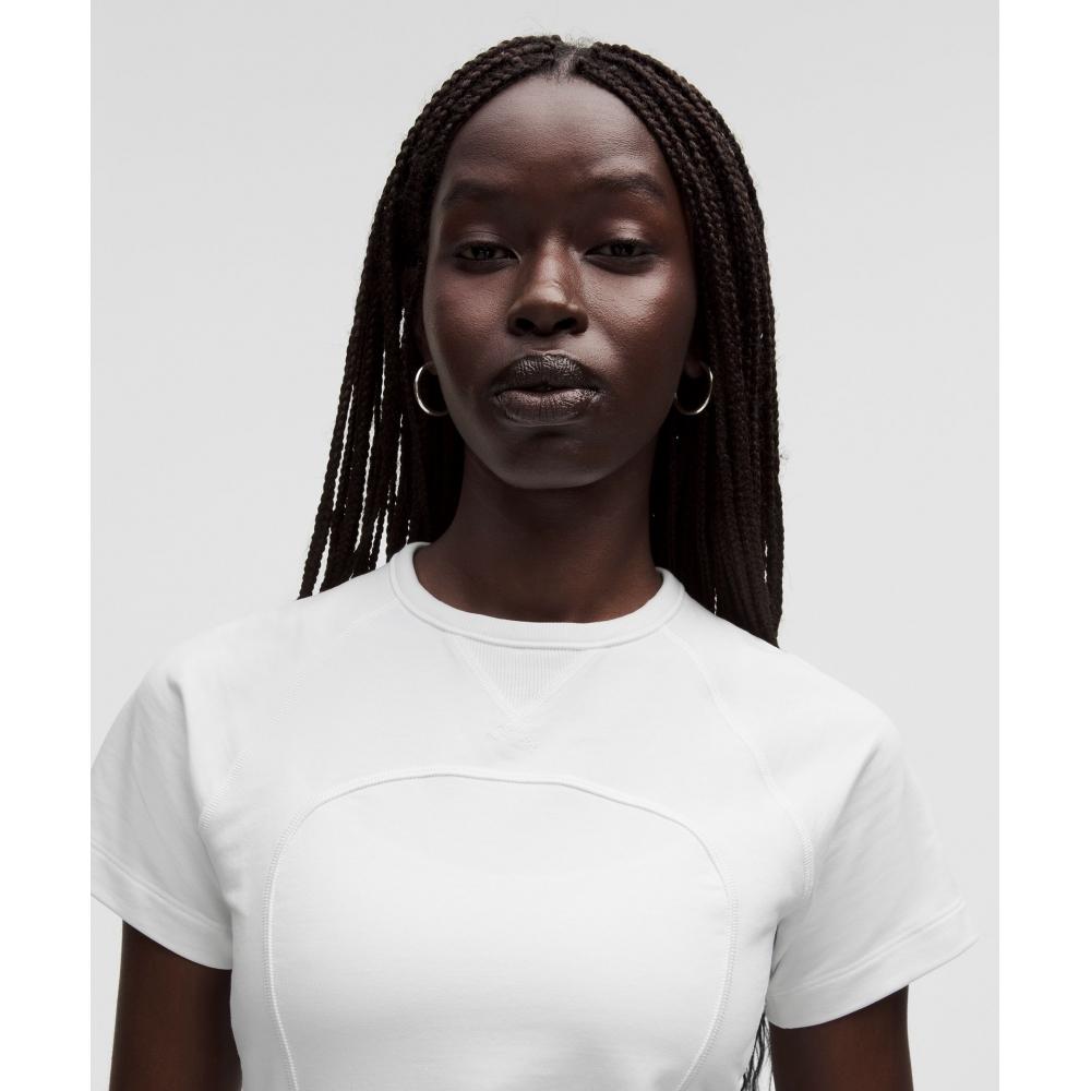 Lululemon Cotton Terry Short Sleeve Shirt  Slnsh Collection White