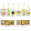 Styled Lemon Fresh Wooden Hanging Decor With Three Compartments Perfect For Summer Spaces