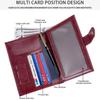Purse PU Passport Bag Card Holder Storage Card Bag Portable Passport Clip  Men