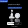 Natural Color PC Board Spacer Plug, Aircraft Insulating, 4-8mm, Push-in, Flat-bottom, Fits PCB Hole 3.2-3.5mm