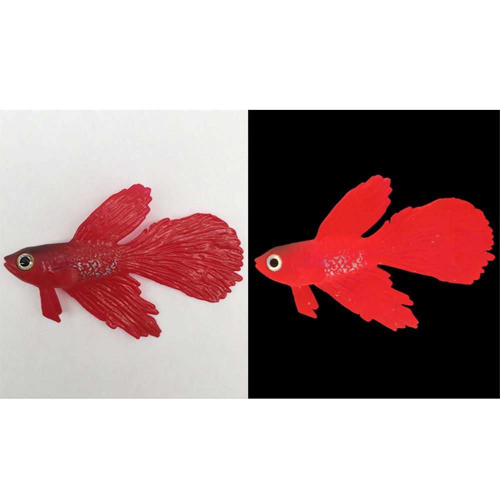Luminous Artificial Simulation Goldfish Silicone Floating Fake Fish For Aquarium Fish Tank Decoration