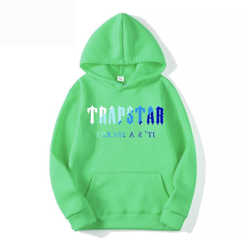 TRAPSTAR Men's Sportswear: Warm 18-Color Hooded Sweatshirt & Pants Set
