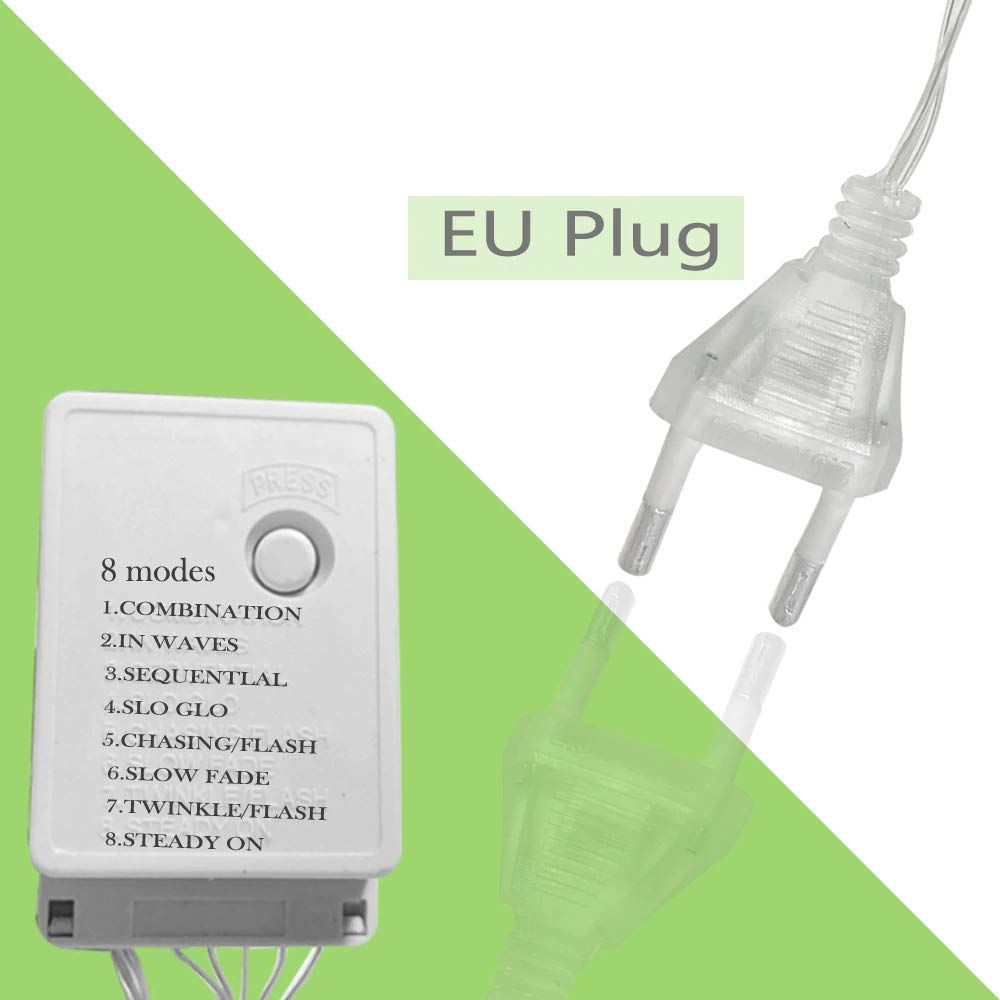 Ghirlandă Luminoasă cu Stele cu 12 LED-uri Alb Cald 138 LED-uri, 3 Metri Lumini Decorative pentru Decorațiune Crăciun, Nuntă, Petrecere, Casă & Terasa Iluminat Decorativ