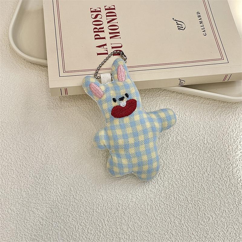 

Cartoon Little Bear Plush Keychain Cute Stuffed Keyring Car Key Holder Bag Pendant Keys Hanging Decoration Student Gifts