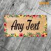 Personalized Plant-Themed 2D Flat Plaque Custom Text 30x15cm Home Garden Decor