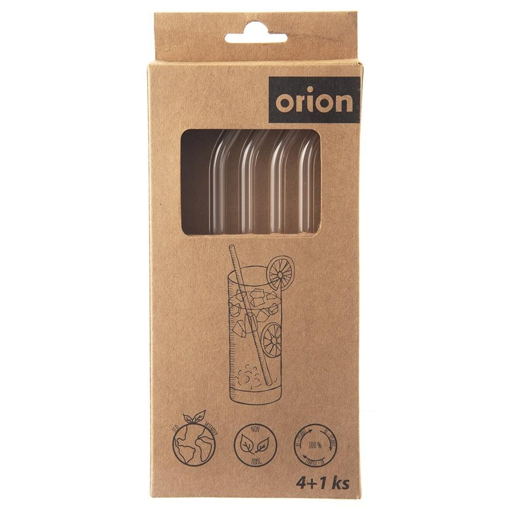 Glass drinking straws with cleaner 20 cm 5 pcs.