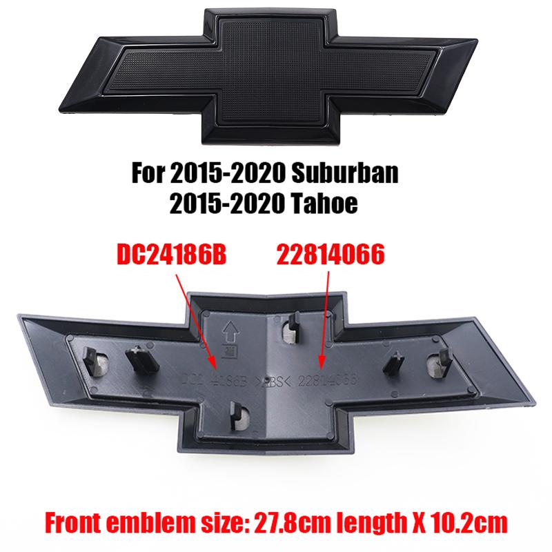 AABHJ1 1pz 3D ABS Logo Anteriore Auto Emblema Griglia Anteriore Auto Adesivo Cofano Anteriore Accessori Styling Per Chevrolet SILVERADO