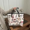 Fashi Printed Graffiti Shoulder Bag Women Large Capacity Commuter Vintage High Quality Handle Bag Comfortable Composite Bag