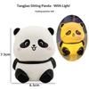 Led Cute Panda Lamp Bedside Decor Night Light Living Room Cute Panda Pvc Creative Kids Night Light Birthday Gift Decoration
