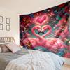 Love Birds In Heart Tapestry Room Decoration Wall Hanging for Living Room Bedroom, Dormitory, Birthday and Christmas Gifts