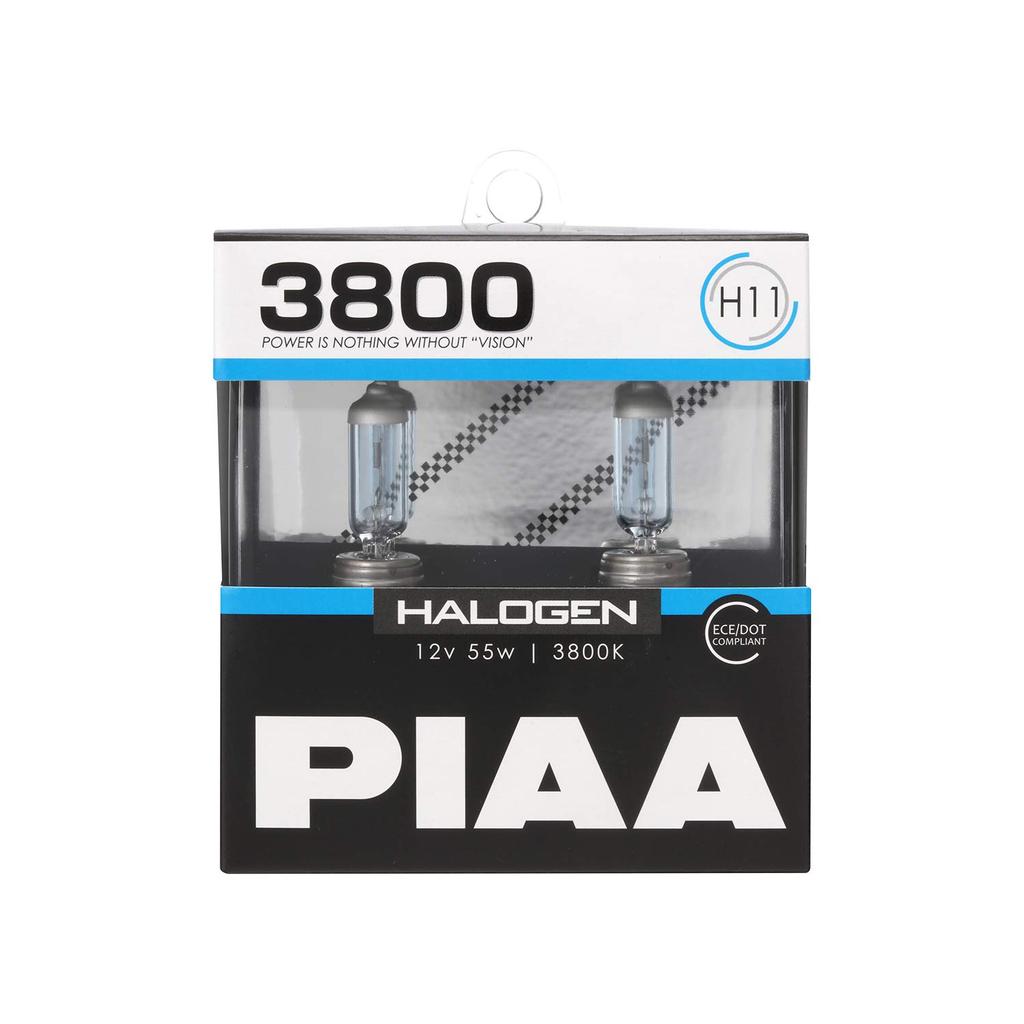 PIAA Car Headlight and Fog Light Vehicle Inspection Pack of ECE HS7011 Bulbs, Halogen, H11, 3800K, Compliant, 2, 12V, 55W, Compliant,