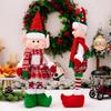 Charming Christmas Stretchable Elf Figurine In Vibrant Red And Colors Green