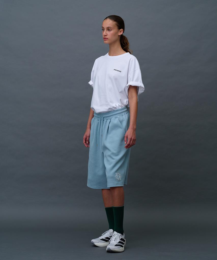 Minasu Waffle Sweat Training Bermuda Pants_Skyblue