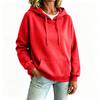 Women's Long Sleeve Hooded Sweatshirt with Pockets for Casual Everyday Wear