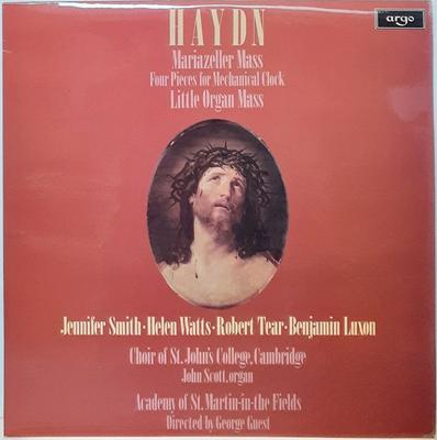 LP Record HAYDN. JENNIFER SMITH HELEN WATTS  Mariazeller Mass  Four Pieces For  ZRG867 ARGO 1978 UK Classical Used