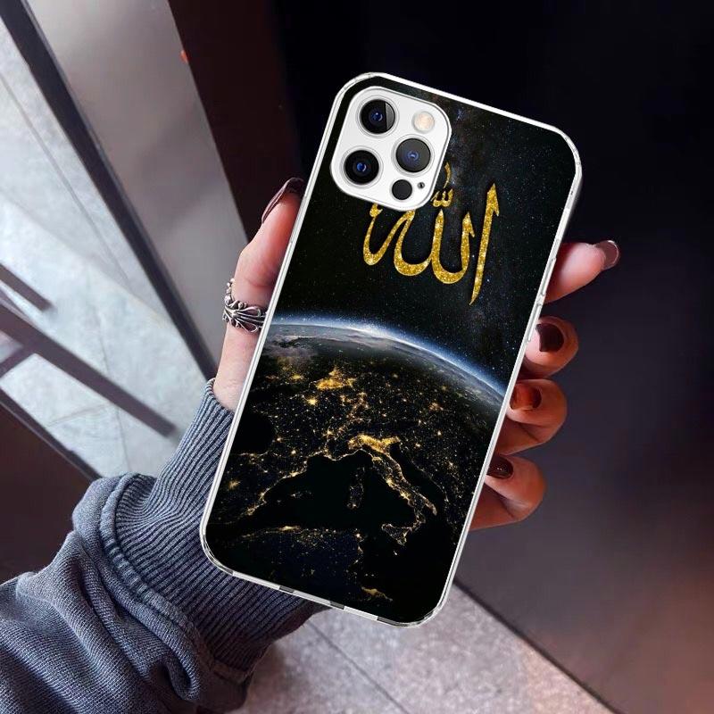

Muslim Surah Ikhlas Islamic Quotes Phone Case For iPhone 17 Air 11 13 Mini 14 15 Plus 16 12 Pro Max 16E SE 7 8 Pattern Soft TPU iPhone 15 Plus
