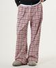 UNBEKANNTER PLANET Check Elastische Taille Hose Rosa