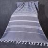 Minimalist Striped Tassel Bath Towel - Soft, Absorbent, Thick, and Large for Couples