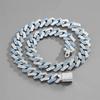 Collana a catena Cuban Link per uomo donna micro pavé in pietra CZ colore oro rosa gioielli hip hop