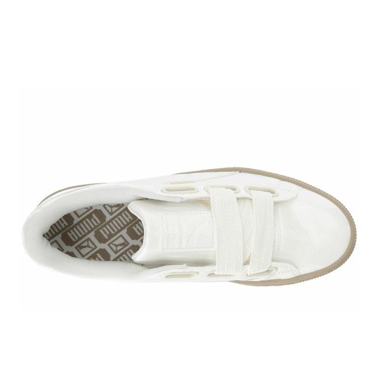Puma Basket Heart Marshmallow Low Top Sneakers Women Sneakers White 363073-06