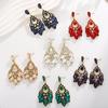 Alloy Geometric Statement Earrings For Women With Bold Design Fashion Jewelry