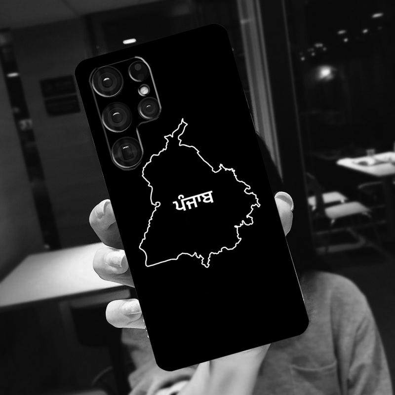 

Punjab Map Cover For Samsung Galaxy S24 Ultra S25 S22 S23 Plus S20 S21 FE S9 S10 S23 FE Phone Case Galaxy S24