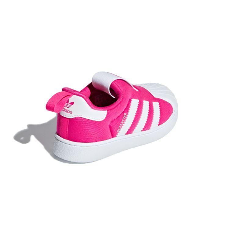 Adidas Originals Superstar 360 Low Top Walking Shoes Baby shoes White Pink B75622