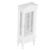 1:12 Doll House Miniature Cabinet Wooden Simulation White Arc Roof Single Door Dollhouse Display