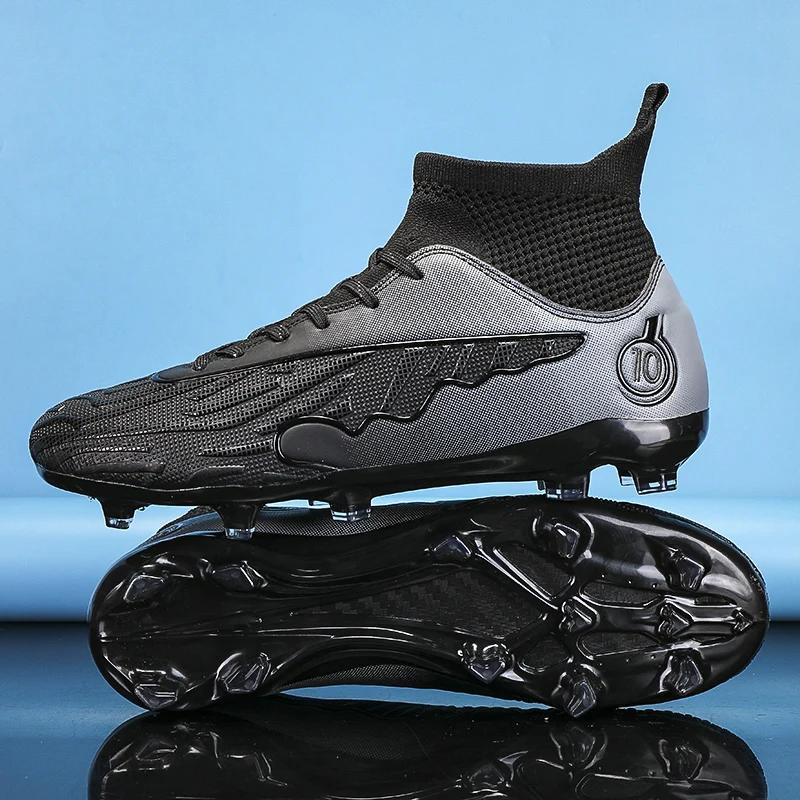 Fashion Men Football Shoes Society Students Training TF/FG Casual Soccer Shoes Outdoor Boy Professional Sneaker Resistant Football Boots