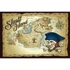 Pirate Treasure World Map Backdrop – Sailing Theme For Boy'S Kids Birthday Party, Photography Studio Decor Banner-Tapestry