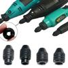 0.3-3.4mm Mini Multi Chuck Keyless Quick Change 3 Jaw Drill Chuck M7 M8x0.75 Keyless Drill Chuck Carbon Steel Corded Rotary Tool
