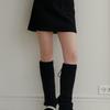 YUPPE COLOR KNIT LEG WARMER_BLACK