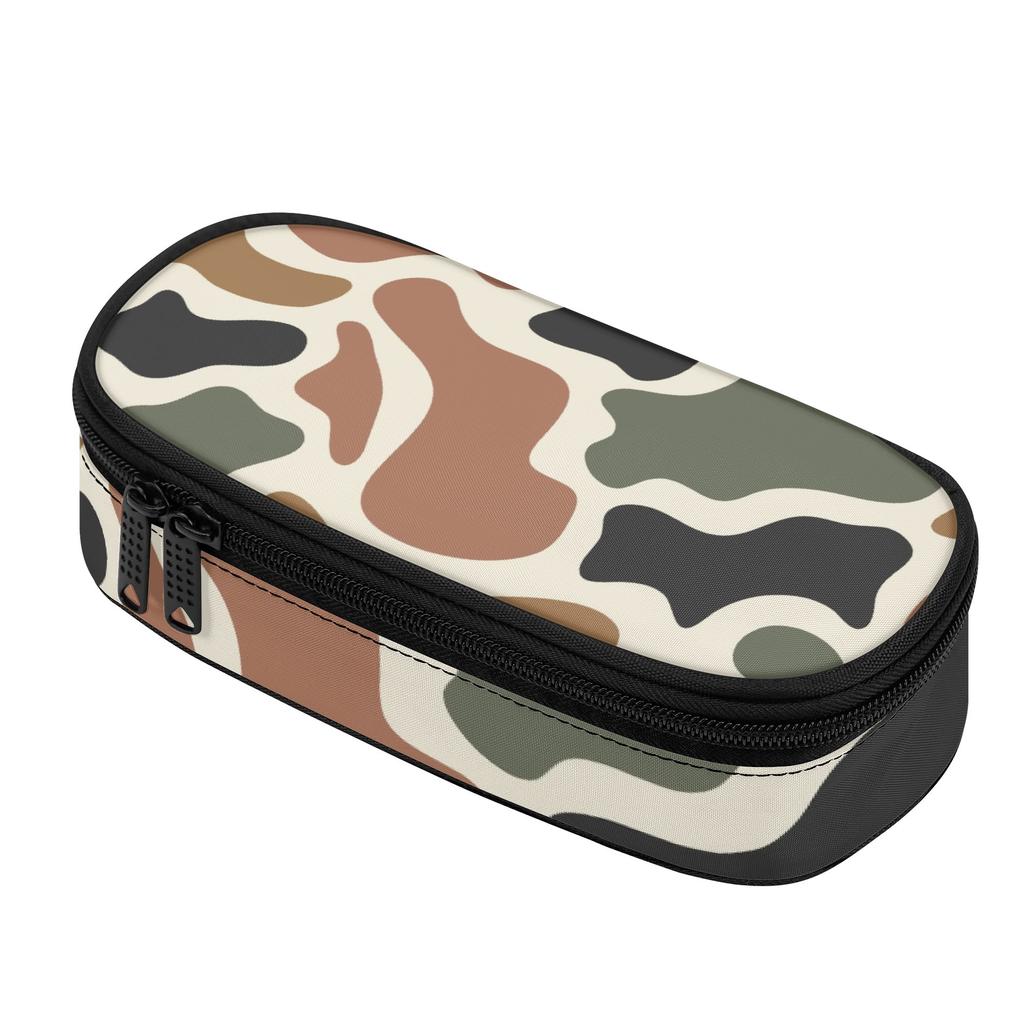 Pencil Case Large Storage Space 300D Polyester Easy Open Zipper with Main Compartment Mesh Pocket and Pen Slots for Students