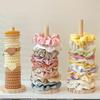 Elegant Wooden Hair Accessory Organiser Decorative Vertical Scrunchies Hair Bands Display Stand for Professional Use