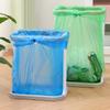 Plastic Bin Bag Stand Adjustable Height Garbage Bag Holder Frame with Bags Portable Trash Bag Stand for Garden Yard Lawn
