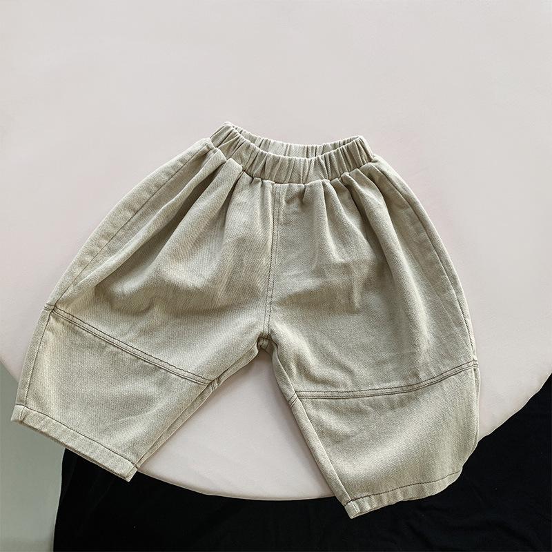 Boys and Girls Pants Loose Casual Wide Leg Harem Pants Baby Korean Stylish Outerwear Pants