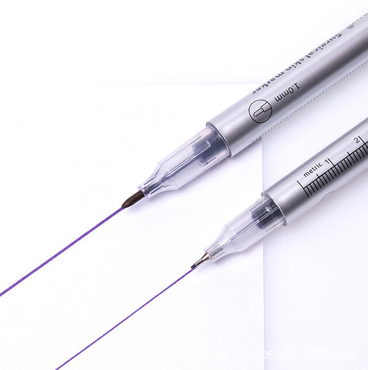 

Цзинчжэ Фиолетовый Двусторонний Стираемый Маркер для Позиционирования Татуировки фиолетовый